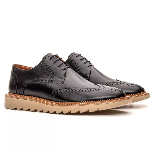 Derby Brogue Masculino Tratorado Premium 3651