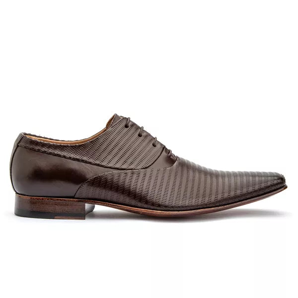 Sapato Social Oxford Solado Em Couro 328 Preto Ref. 328PRETO